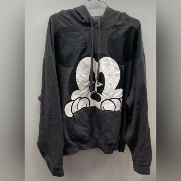 Disney Mickey Mouse Peeking Women's Plus Size Hoodie Size 2X Pre-owned Like New - Picture 3 of 6
